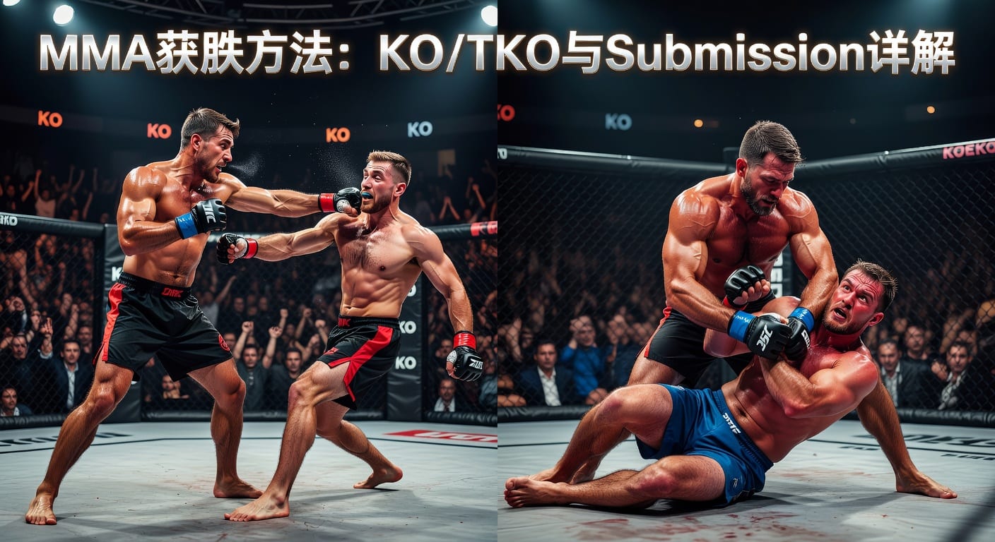 MMA方法 method of victory KO/TKO Submission｜胜负路径拆解