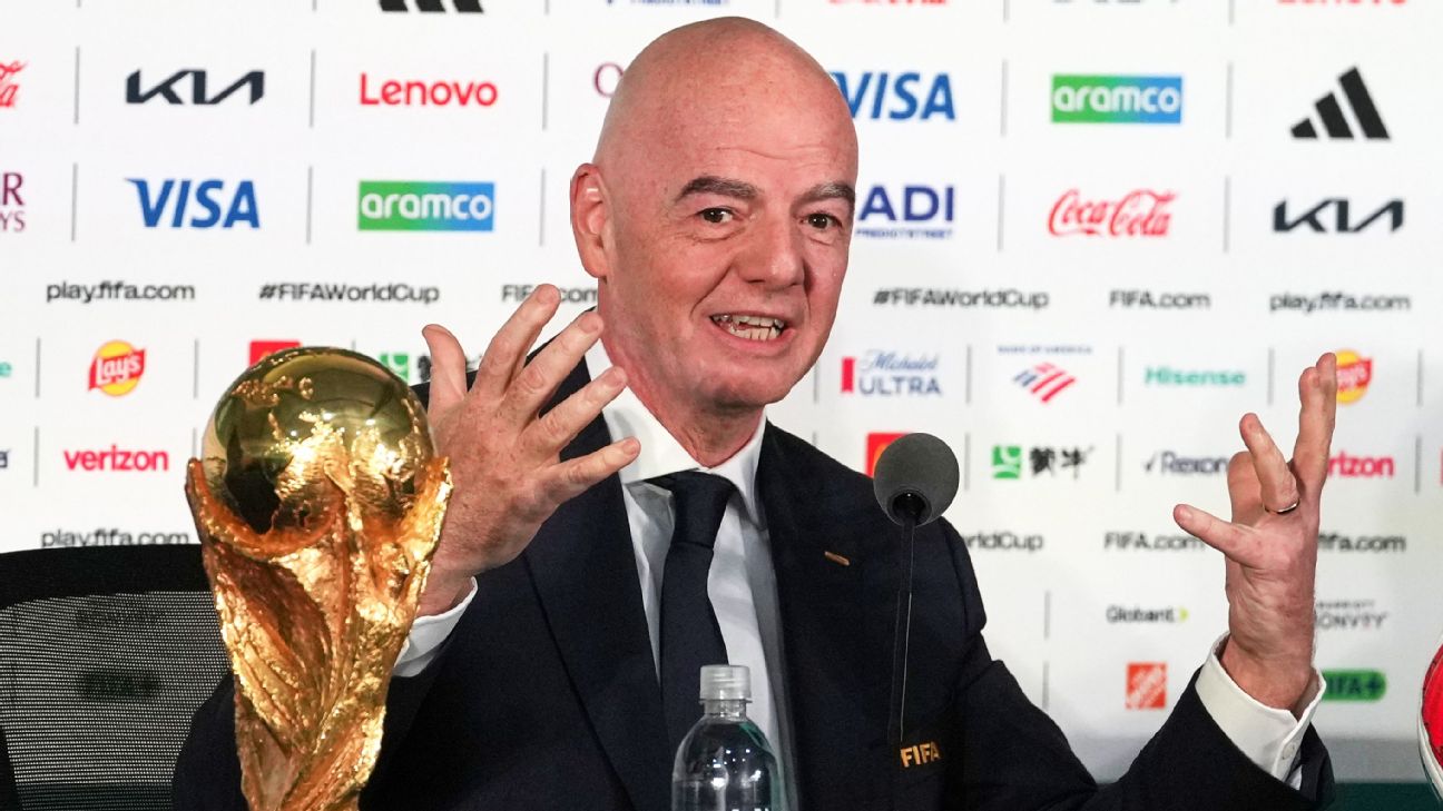 因凡蒂诺谈世界杯签证与票价：FIFA呼吁先冷静